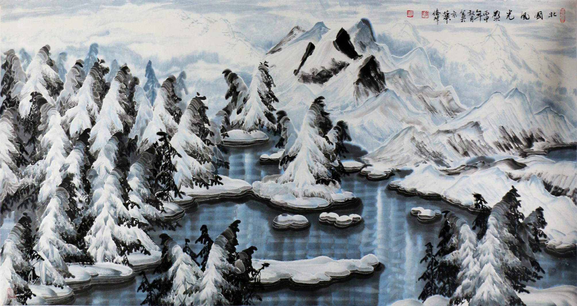 知名冰雪画家高俊峰艺术作品鉴赏