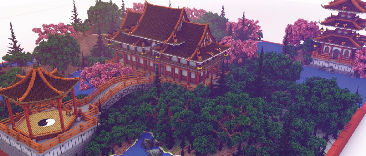 《我的世界》建筑欣赏 超美的东方园林