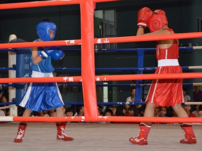 河南省运会青少年竞技组拳击比赛今日在周口开