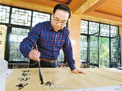 书法家卫双良:真正成就我书法的是古城西安