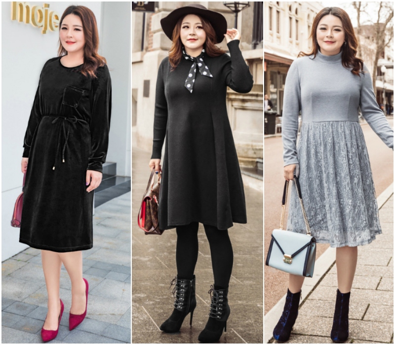 再胖也要穿的漂亮,学胖模特的穿衣搭配,这个冬天再不愁穿搭