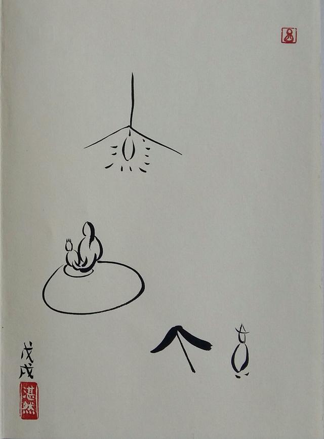 悟透天性画派创始人艺术家湛然这46幅禅意画你也算是活明白了