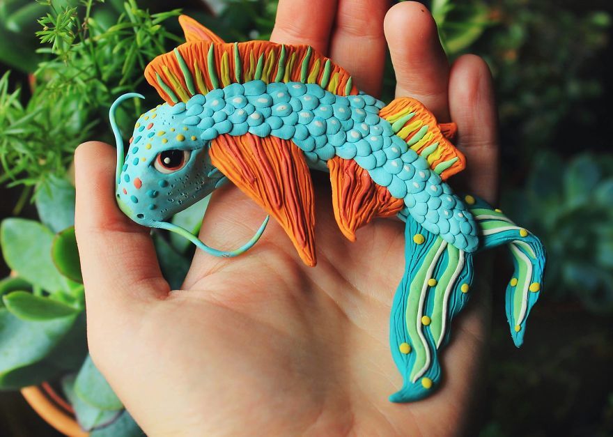 用黏土做的小动物bymartasmyk