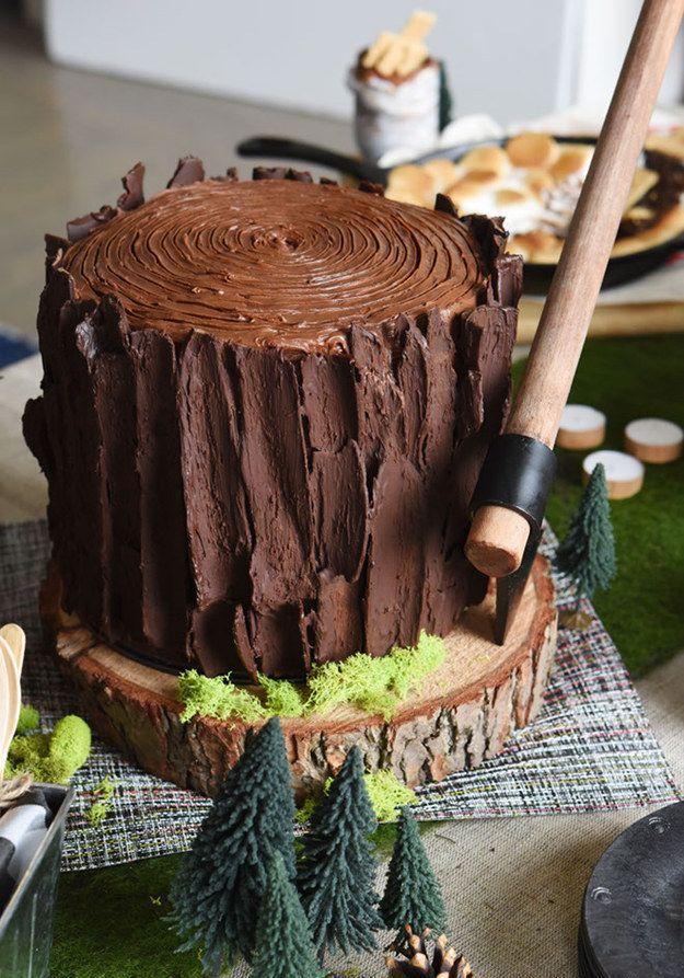 会玩, 谁能想到这些树桩是美味蛋糕!