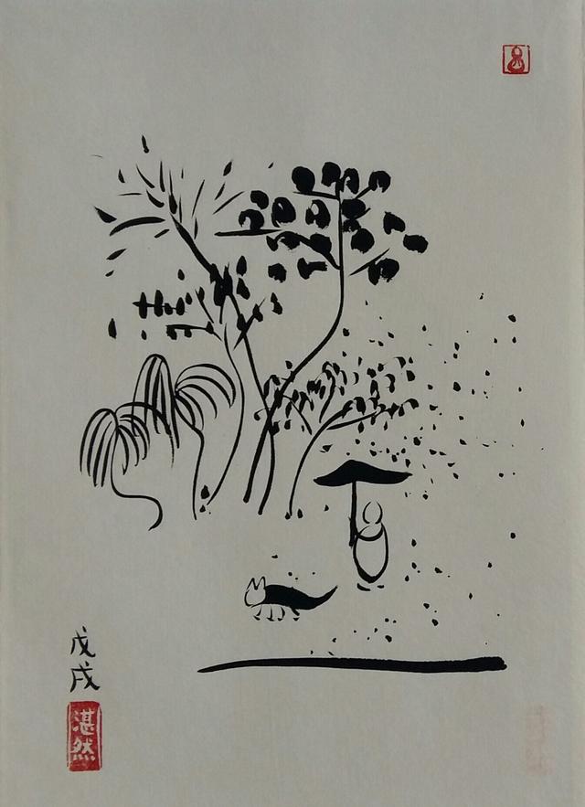 悟透天性画派创始人艺术家湛然这46幅禅意画你也算是活明白了