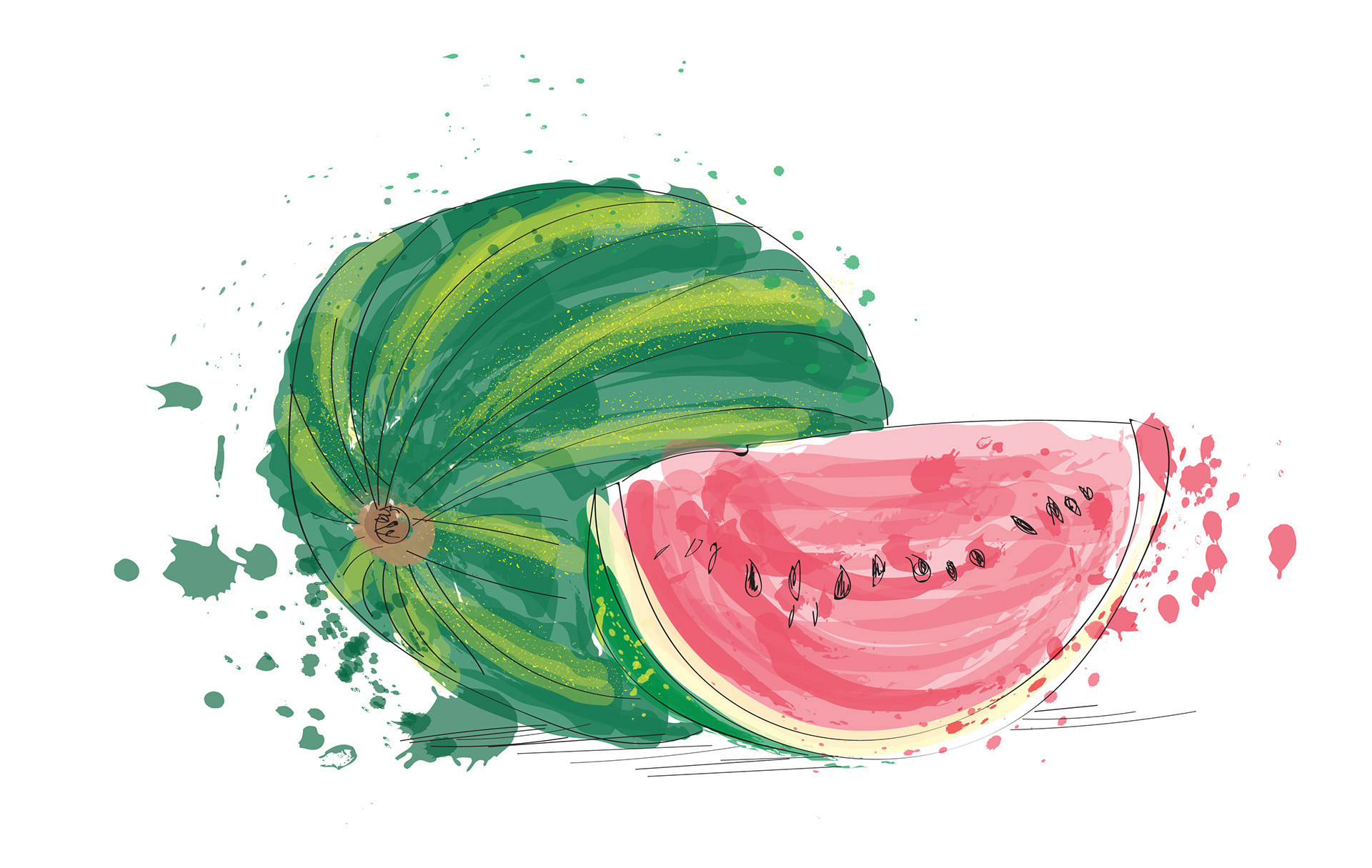 夏天快到了~先看看这组速途水果插画解解馋~ ‖.joanna rosado