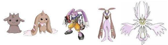 小狐兽→妖狐兽→九尾狐兽→祭师兽→沙古牙兽软糖兽→大耳兽→加鲁哥