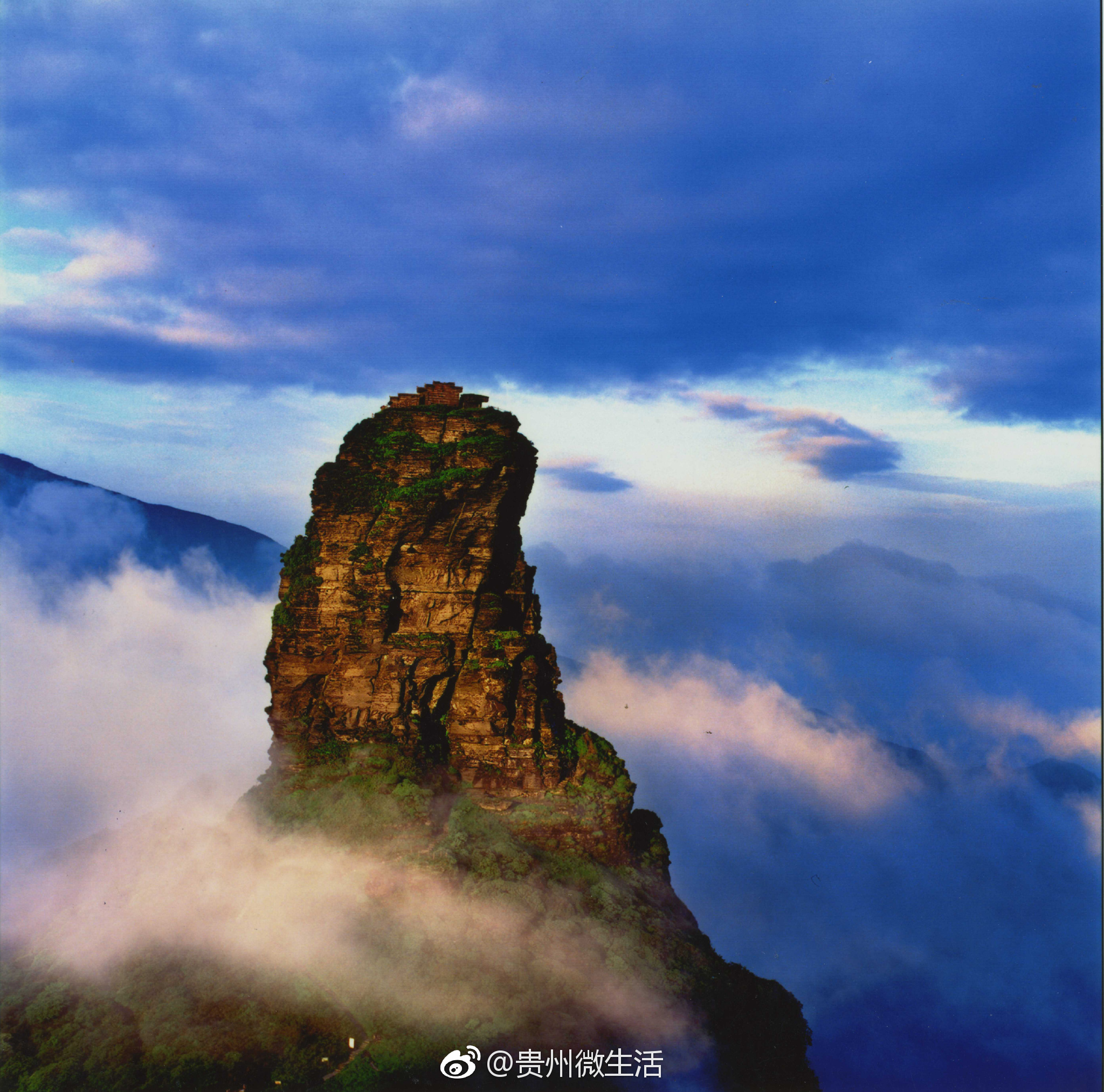 美图中国世界自然遗产又1贵州省梵净山鼓掌