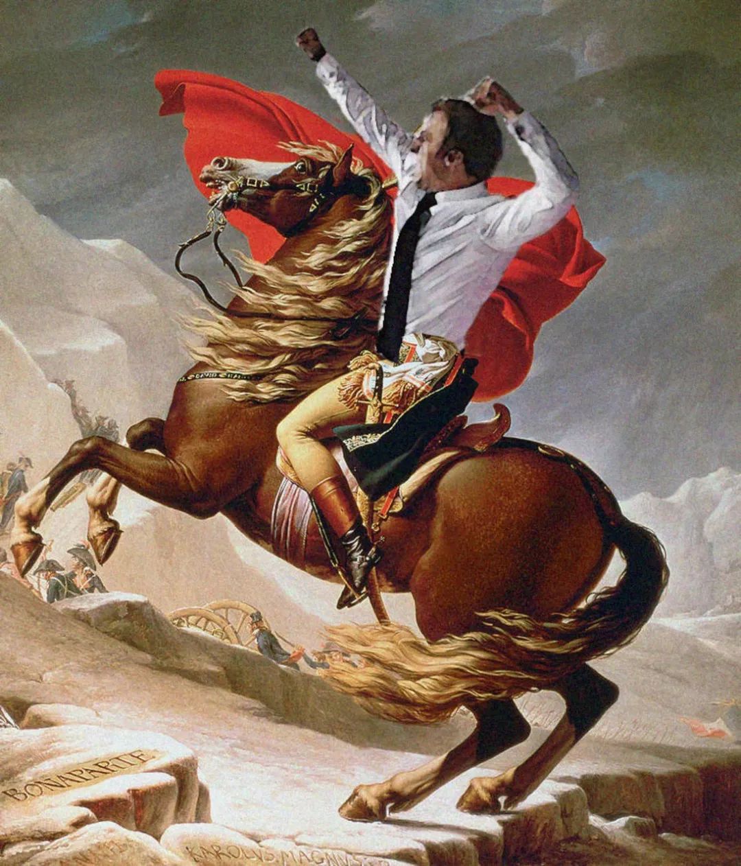 拿破仑·马克龙走一波.