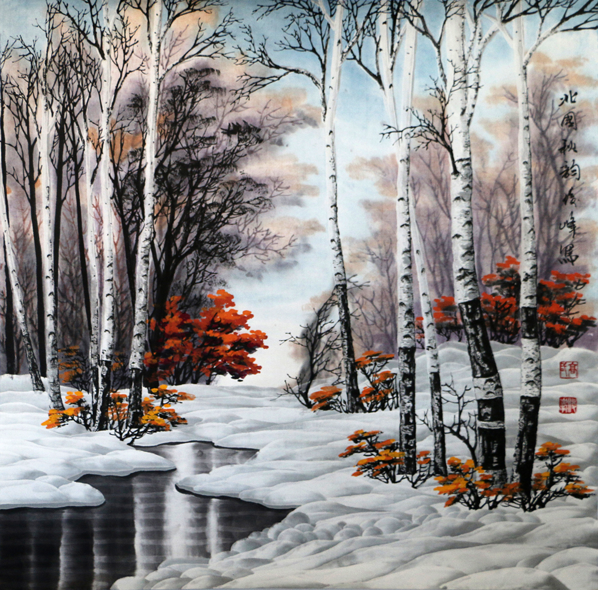 知名冰雪画家高俊峰艺术作品鉴赏