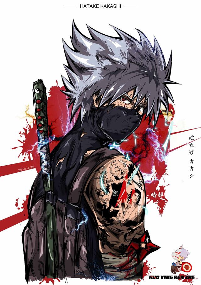 火影壁纸与冷知识——卡卡西,五五开!