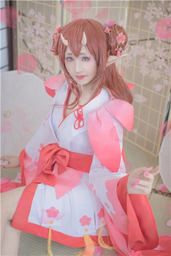 阴阳师 桃花妖cosplay 粉粉的小姐姐粉一下?