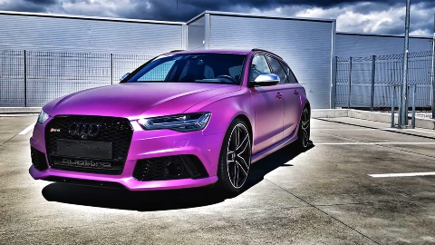 缎铬紫 奥迪 rs6