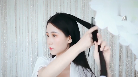 一款唯美汉服日常发型简单扎法 简单小女孩发