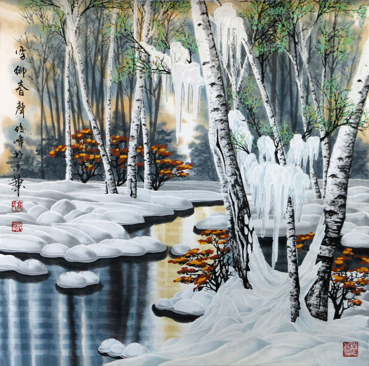 知名冰雪画家高俊峰艺术作品鉴赏