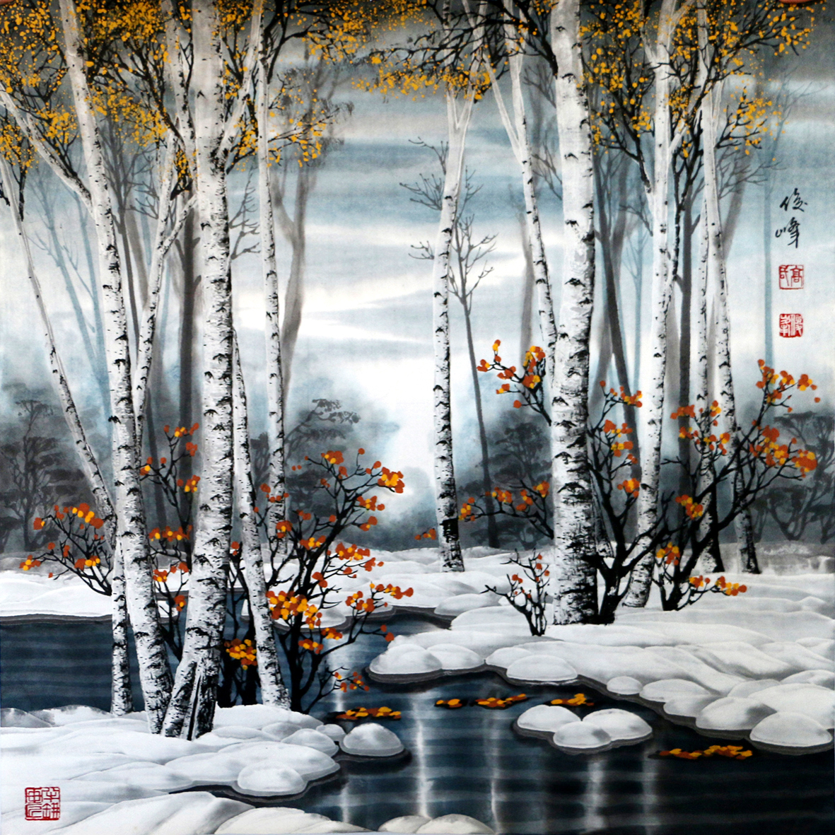 知名冰雪画家高俊峰艺术作品鉴赏