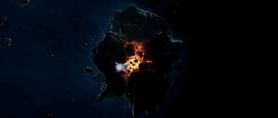 星球爆炸动图图片