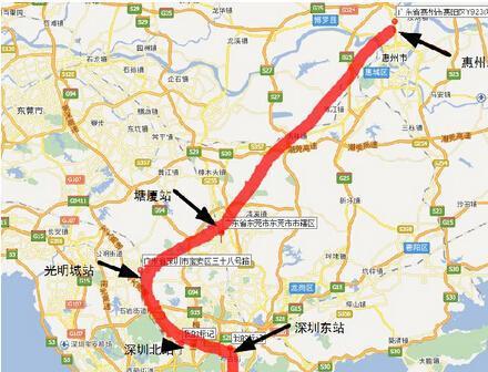 赣州至深圳正在修建一条350时速高铁,全程时间将缩短至1.5小时