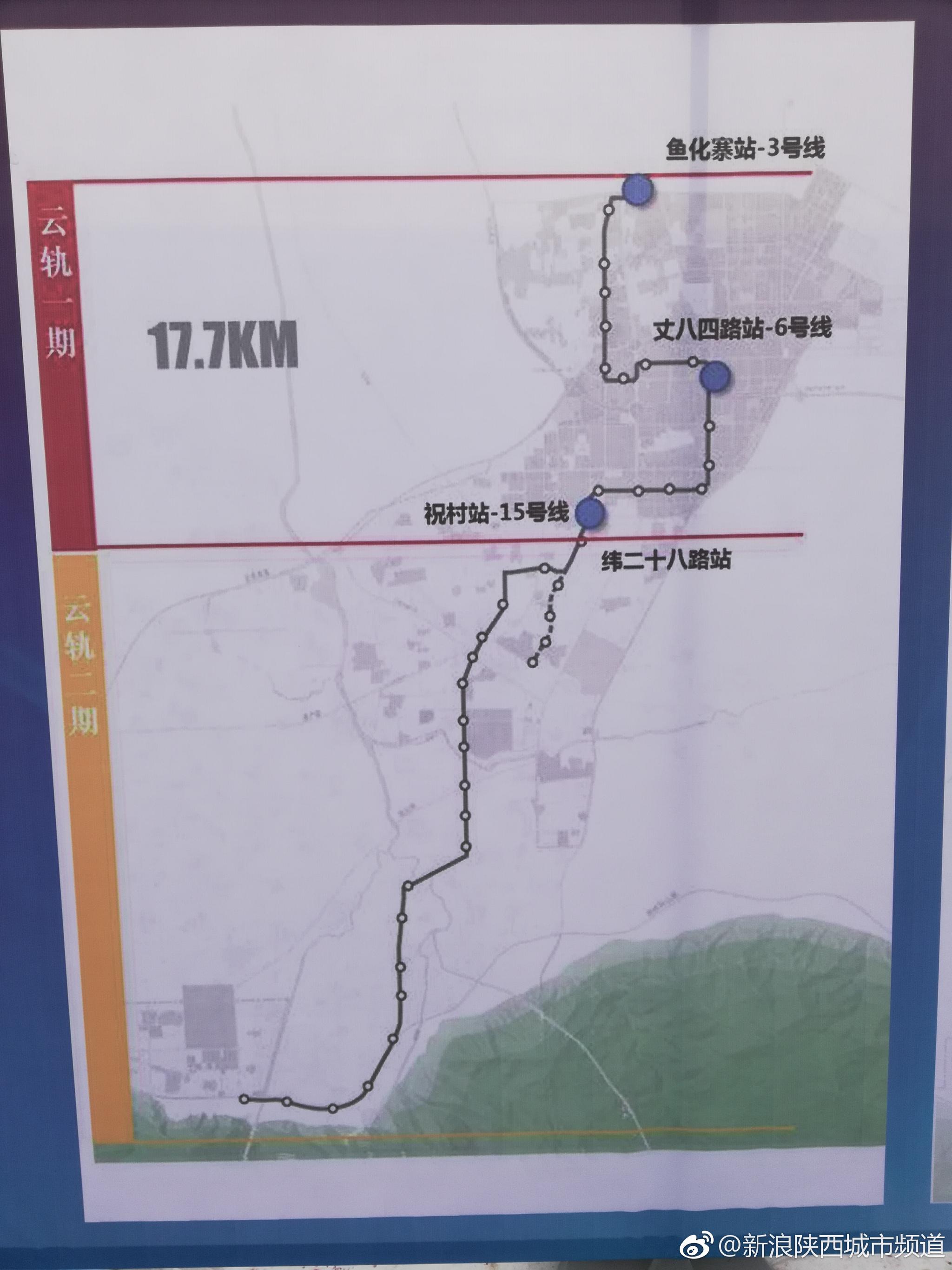 9月9日,@西安高新  云轨示范线项目一期工程(鱼化寨站~纬二十八路站)