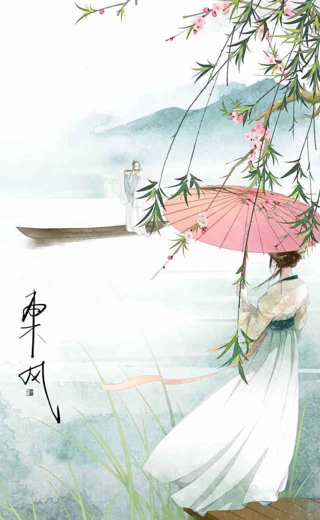 水落红莲此情依旧古风动漫意境手机竖屏壁纸美图作者乐兮