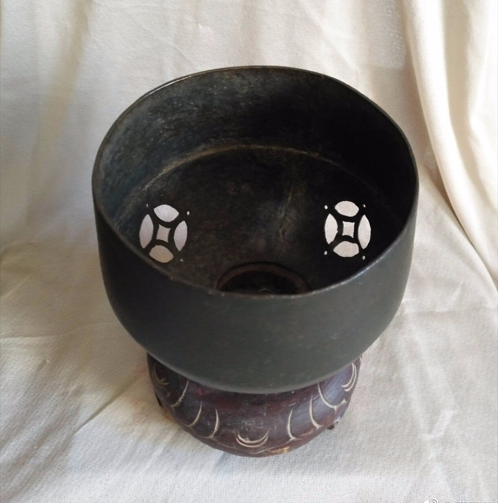 古代佛门法器青铜磬