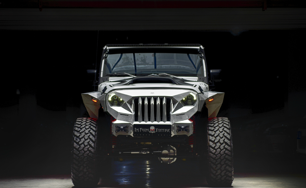 凶狠至极,中国顶火发布全新jeepjk牧马人掠夺者改装案例