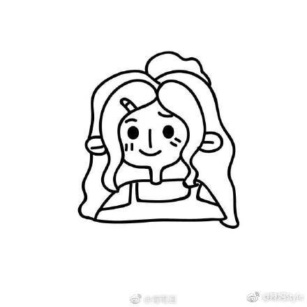 画风超可爱的简笔画小头像再也不用跟孩子说妈妈不会画画了