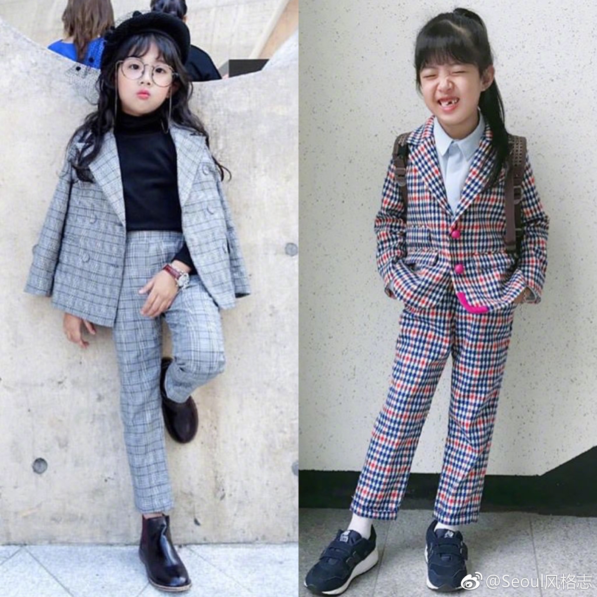戴眼镜像阿拉蕾,笑起来也很可爱的小妹妹,日常穿搭也超有范