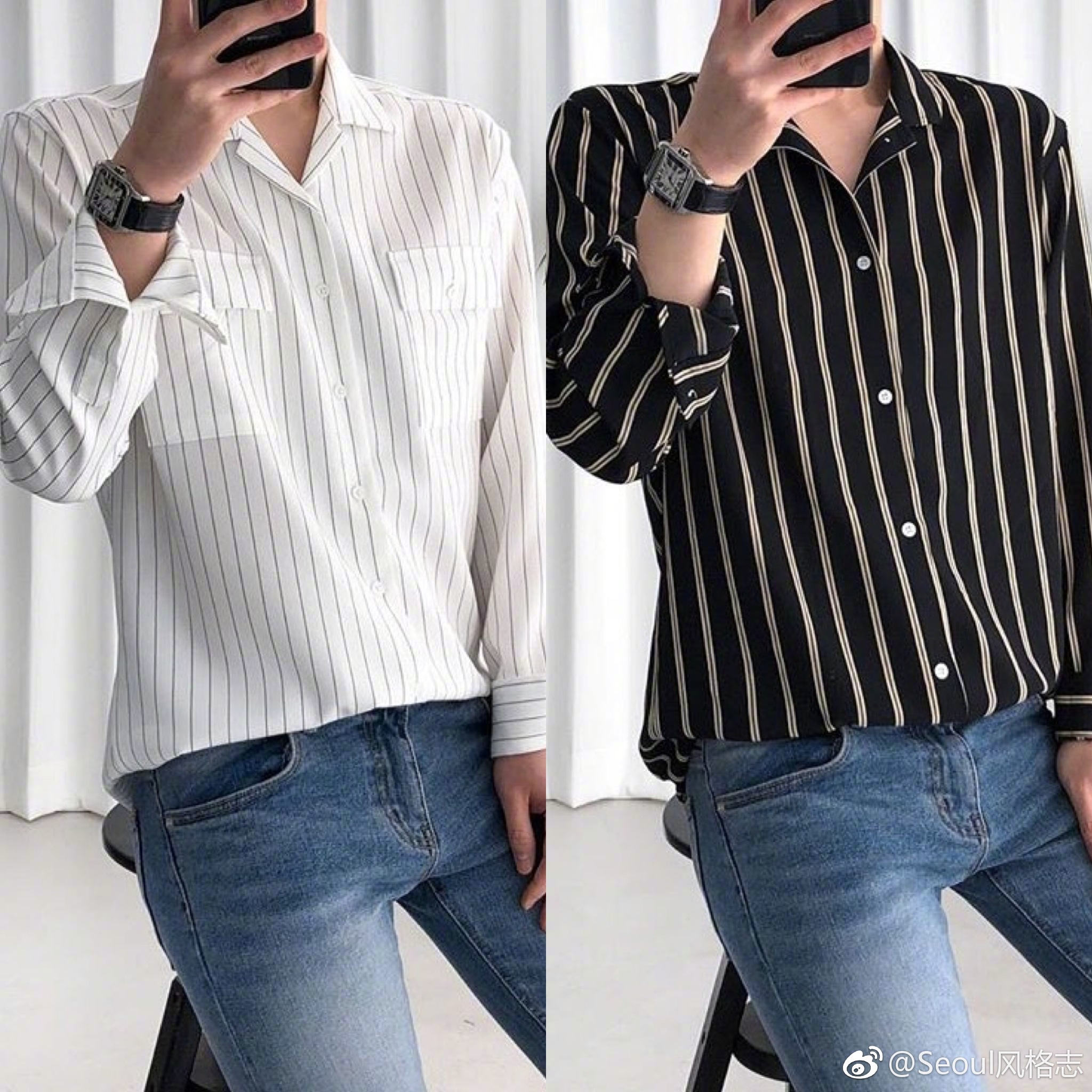 穿衬衫的男生有点帅啊.
