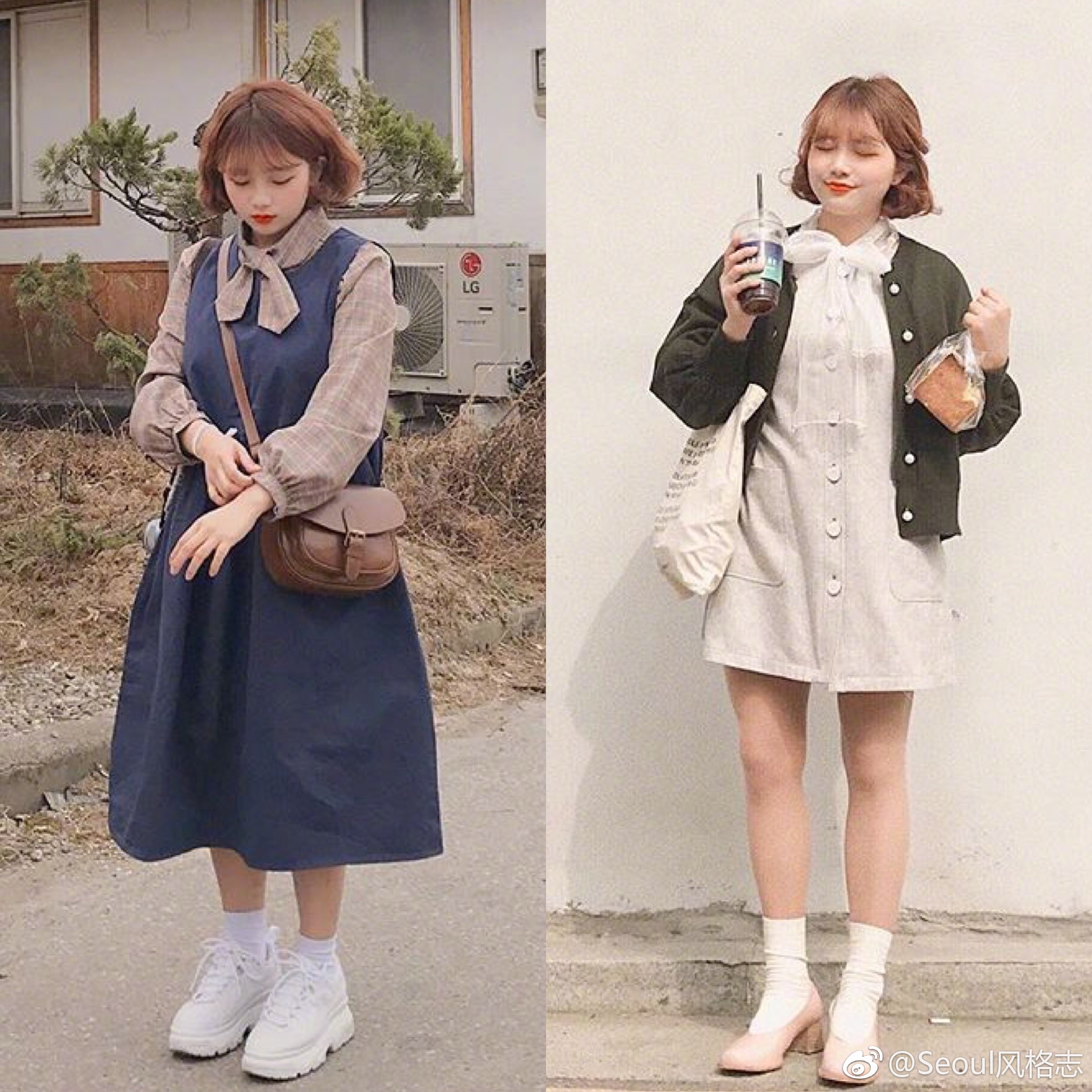 肉肉小女生的可爱穿搭.