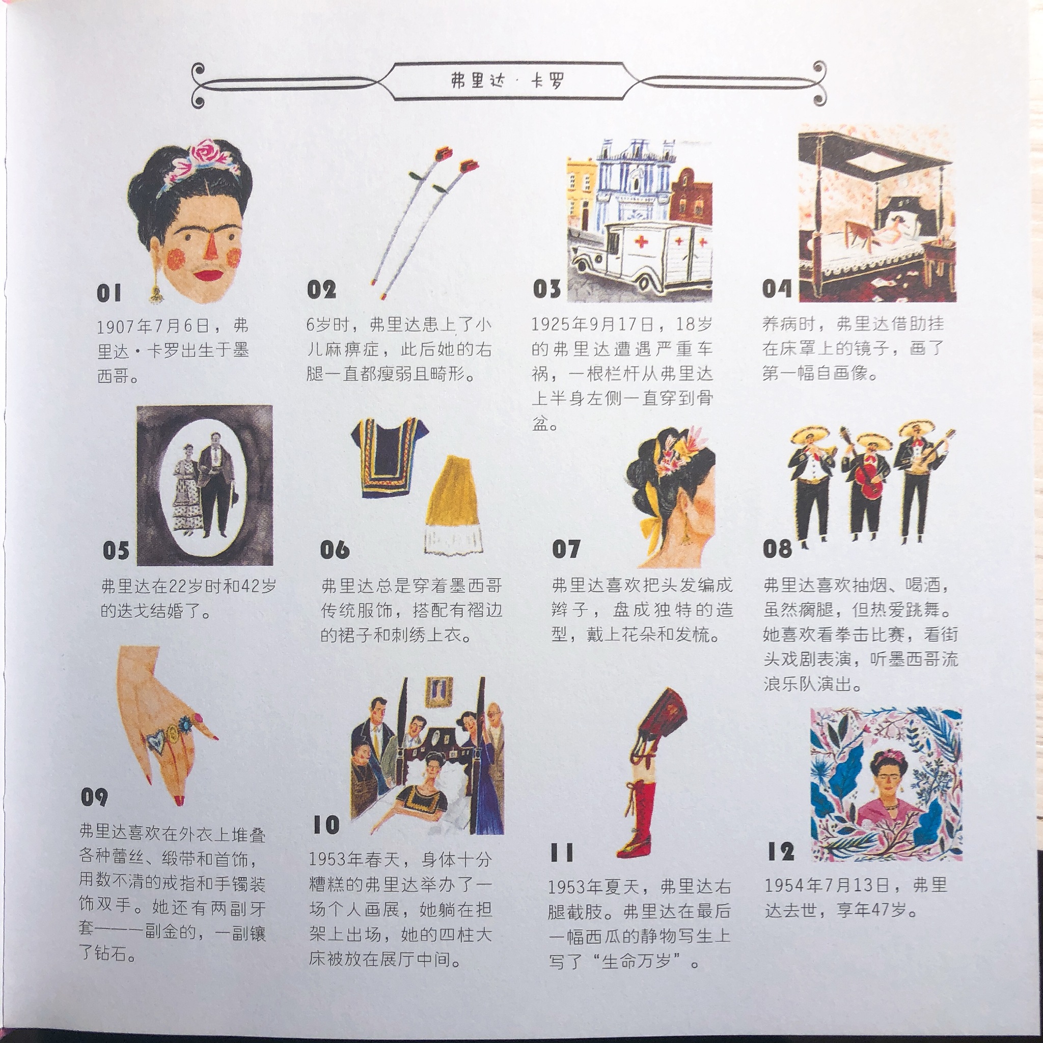 《手绘弗里达·卡罗的一生