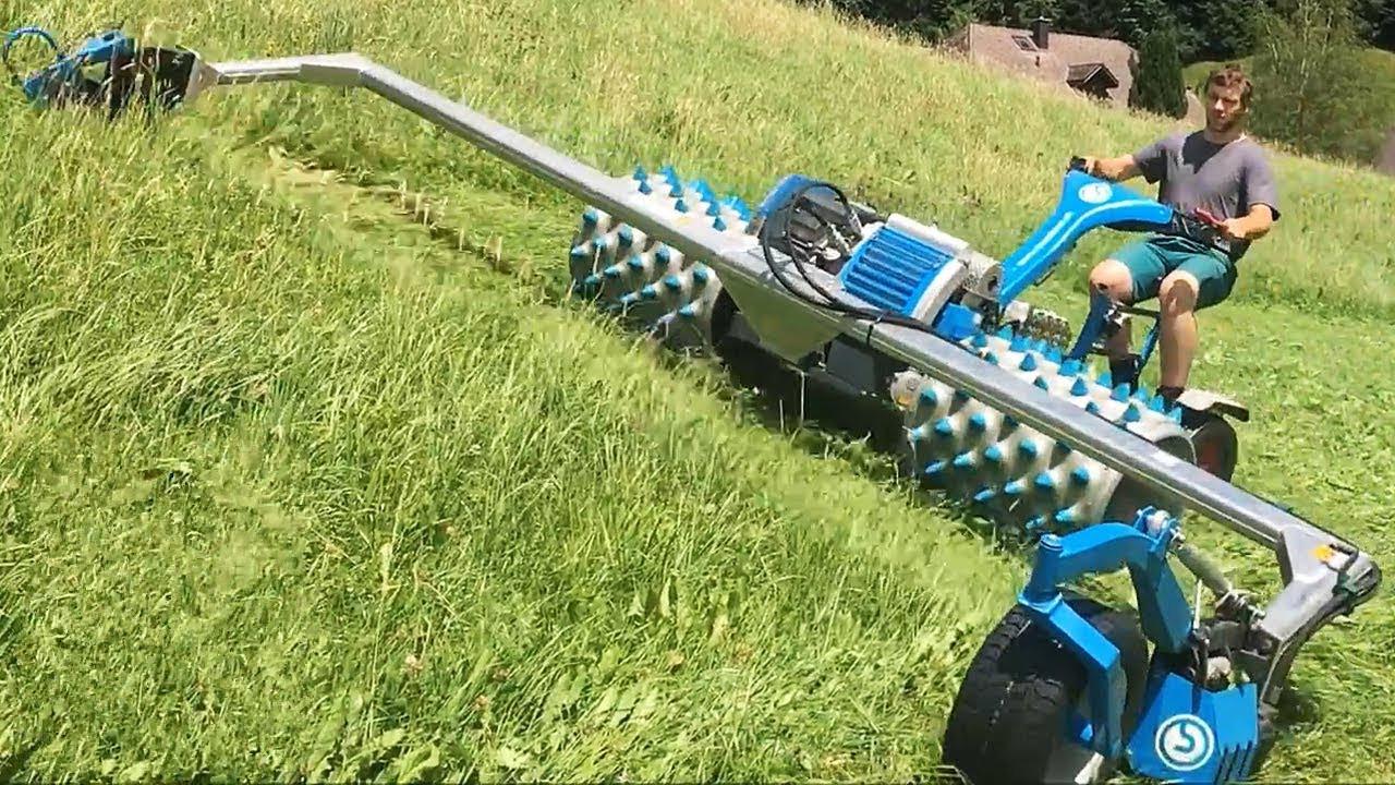 国外新型山地割草机性能强大一个人轻松管理几个山头