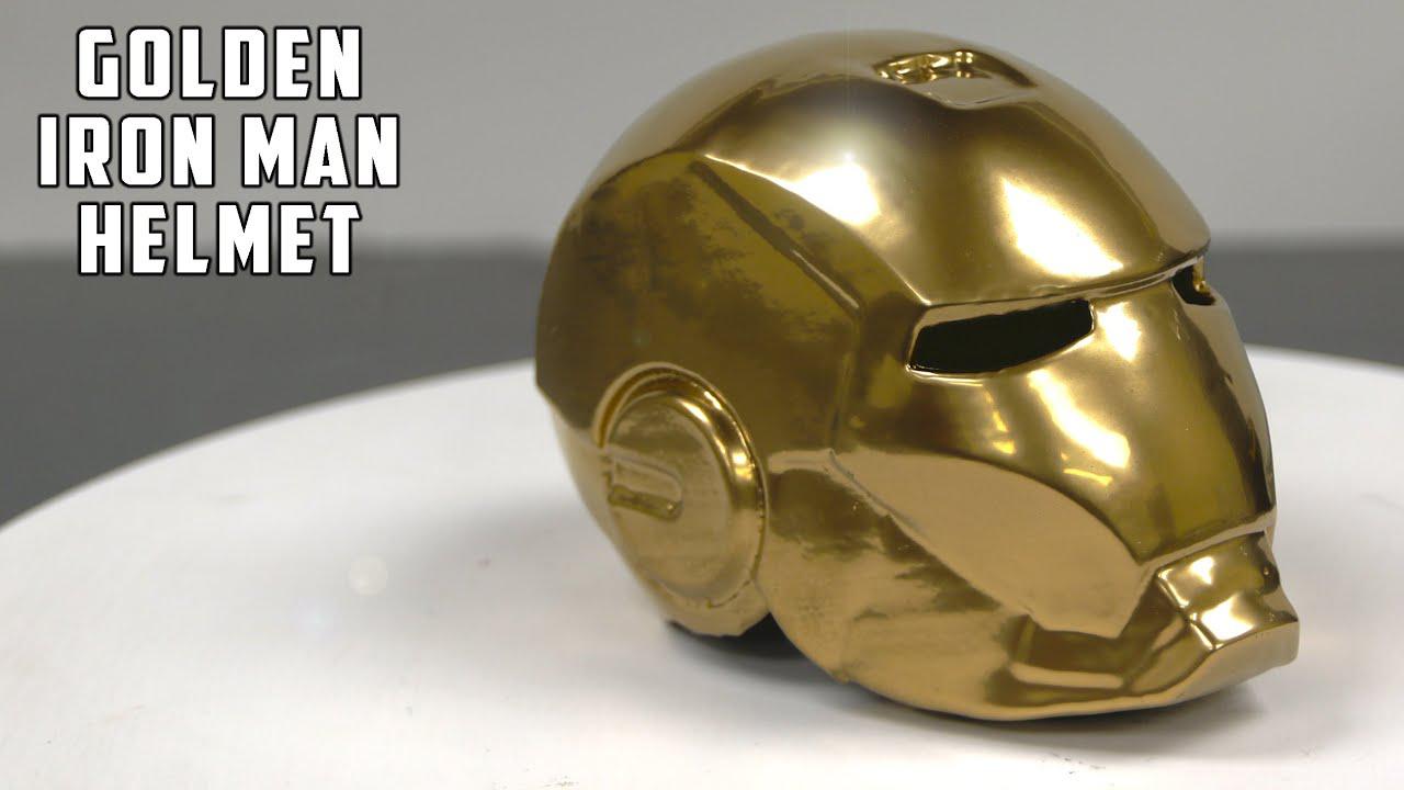 牛人打造世界上最昂贵的黄金钢铁侠头盔价值4万美元