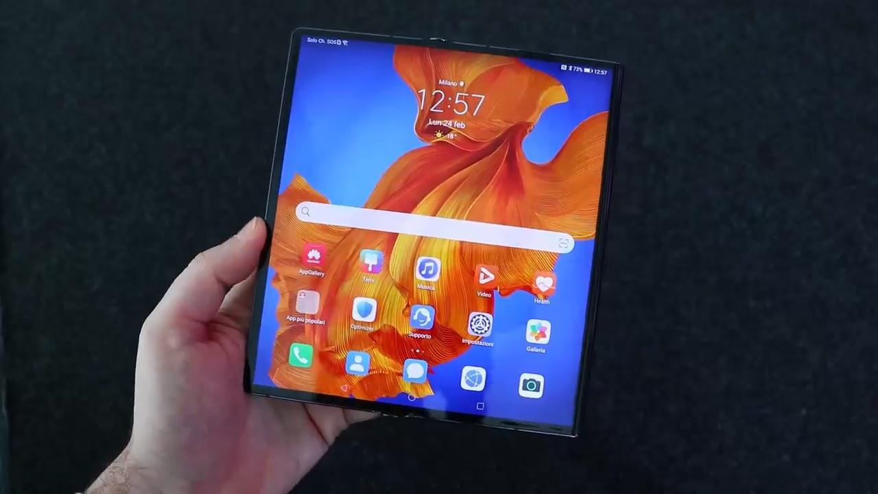 华为matexs折叠屏新机皇上手体验性能升级高端大气