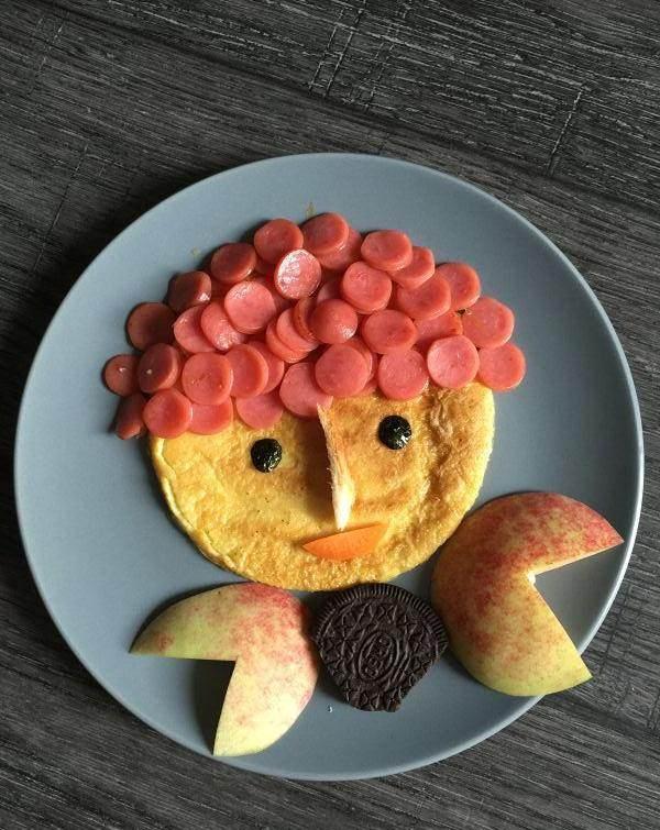 给孩子做的爱心早餐