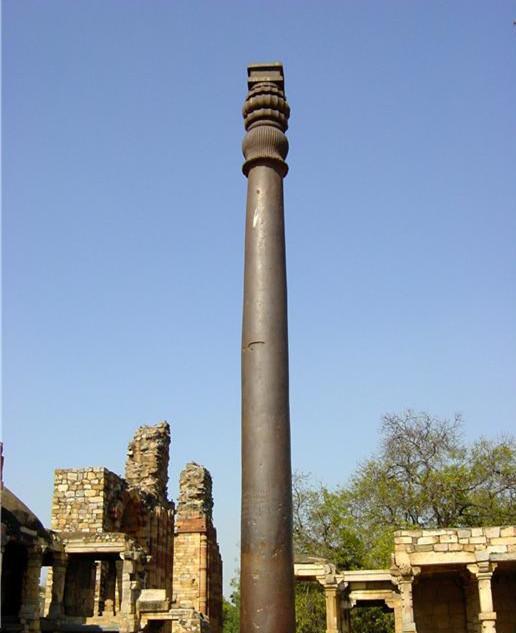 印度这根6吨重铁柱1500年来几乎无锈, 耐腐蚀性99%