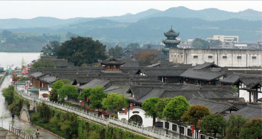 中国四大古城之一千年古县四川南充市阆中古城