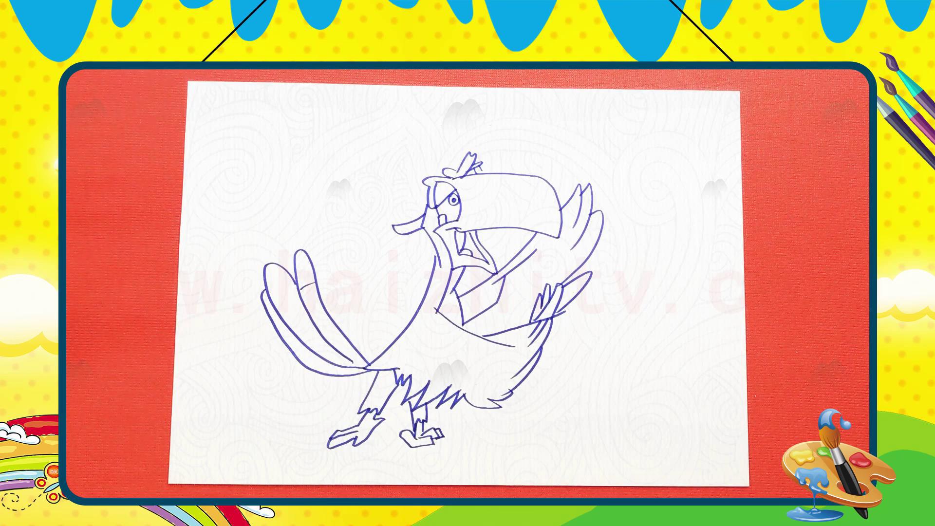 手绘卡通简笔画之画狮子王_中的沙祖