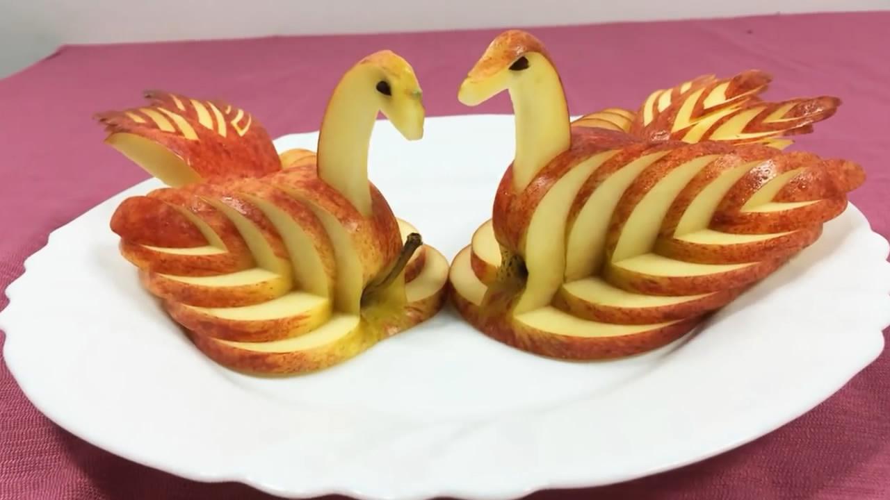 简单几招,带你学习如何把苹果制作成漂亮的天鹅,非常简单!