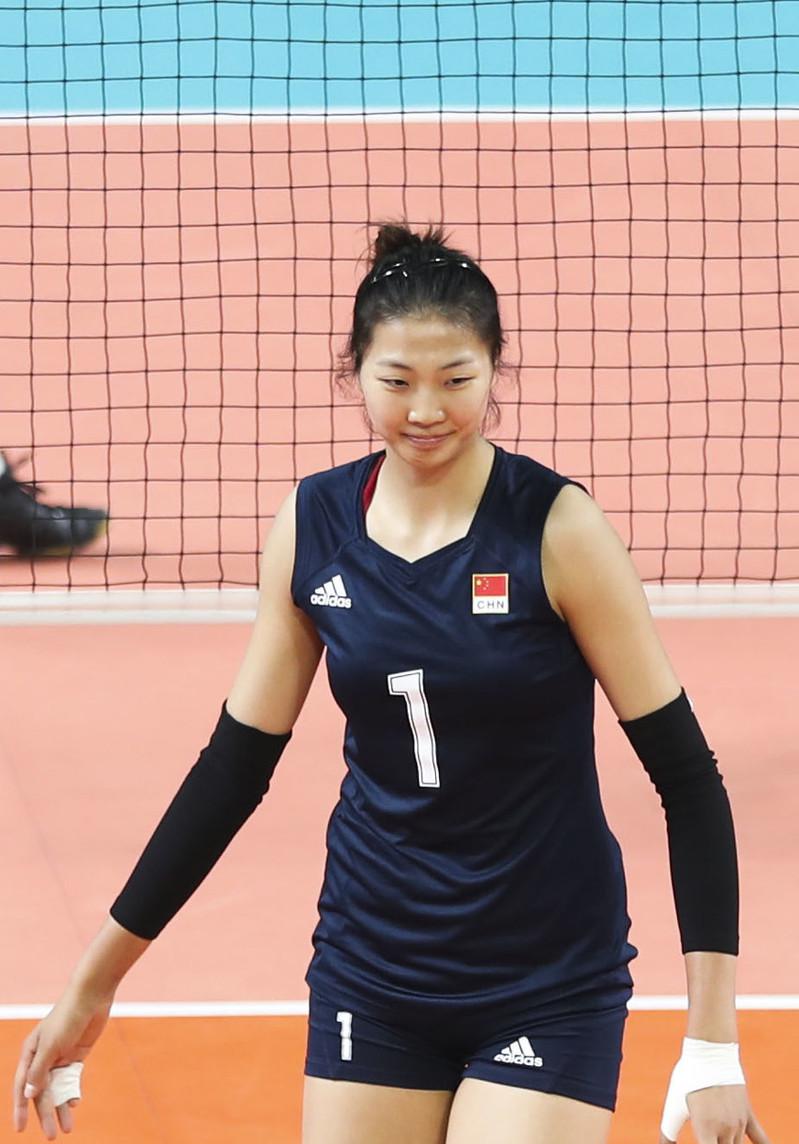 中国女排史上第一高美女运动员袁心玥,精彩照片欣赏