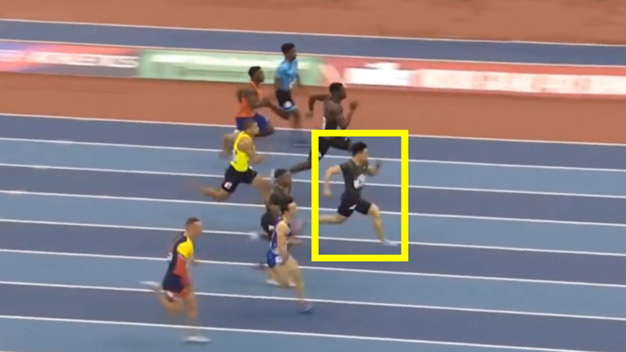 苏炳添带领亚洲飞人们400米接力,让明星先跑1