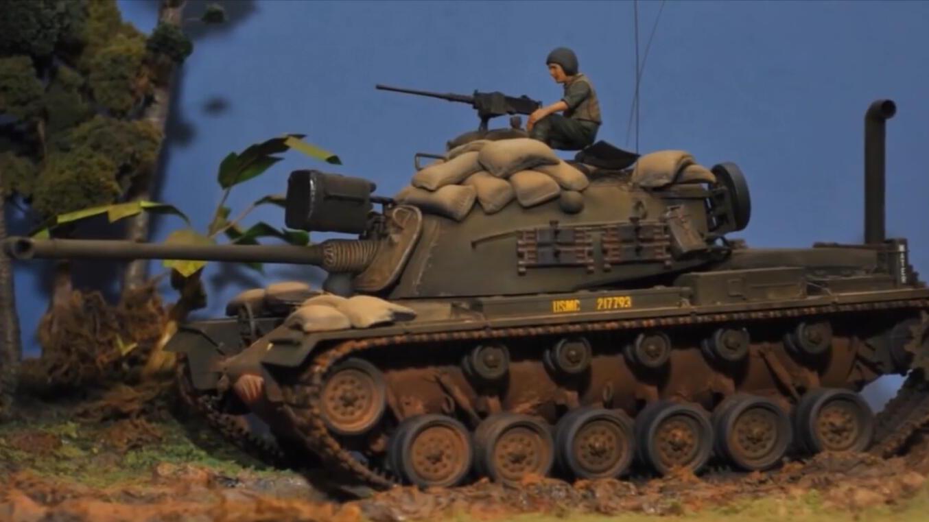 二战坦克地道战模型,生动形象逼真,话说坦克处境很危险啊!