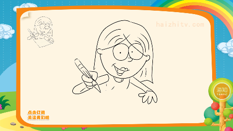 人物简笔画教程,如何画成长的烦恼,海知简笔画大全