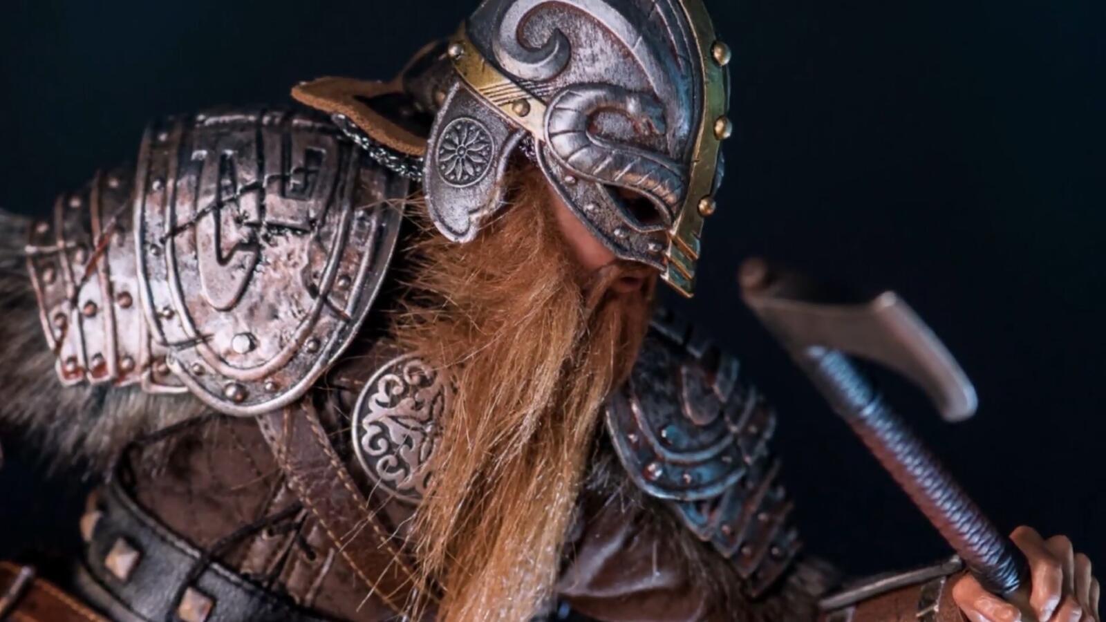 中世纪维京人模型,铠甲服饰真实展现北欧的异域风格!