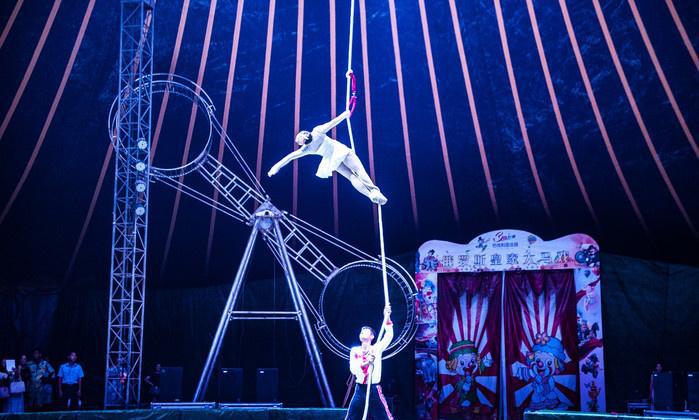 俄罗斯马戏团在广东这个地方首秀, 战斗民族特技表演惊艳全场