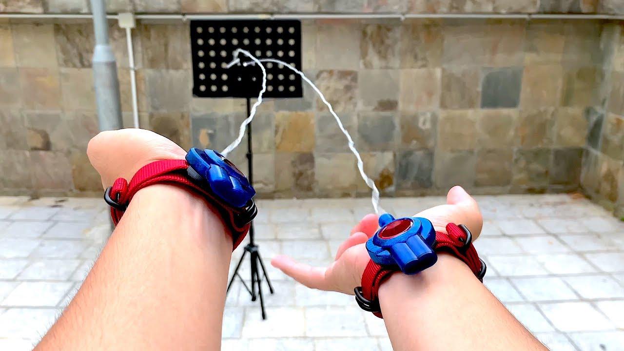 牛人自制蜘蛛侠蛛丝发射器很实用的装置