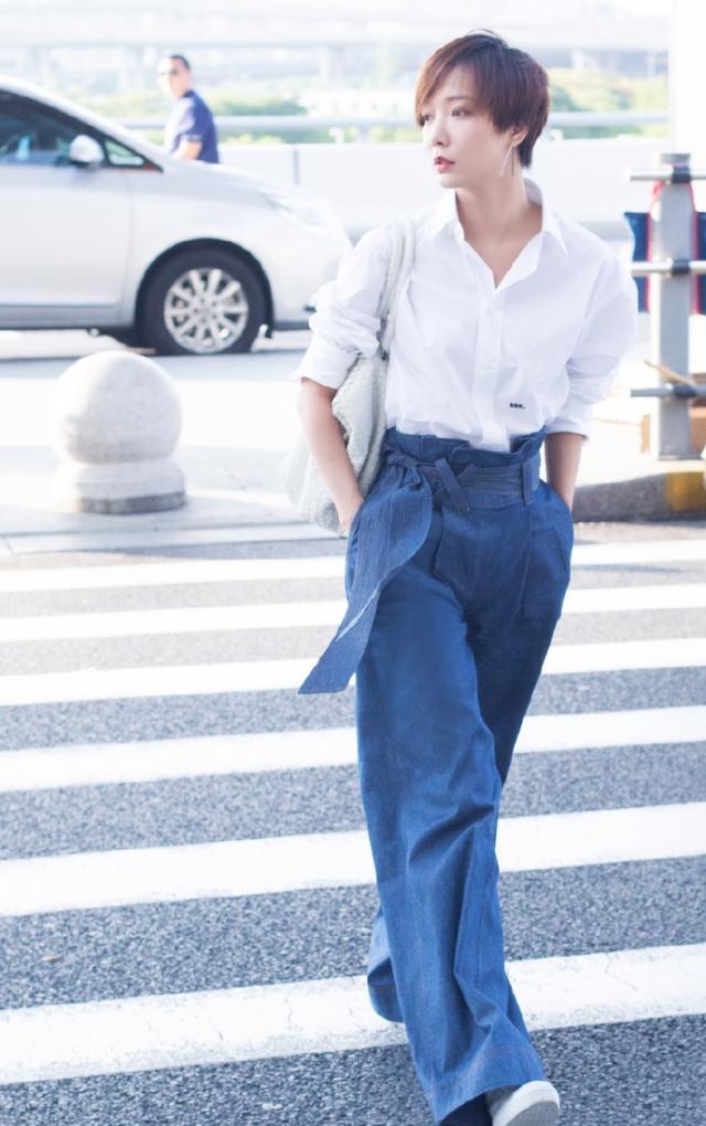 白衬衫穿出御姐范的女明星 李沁 海青 白百何 王璐丹 干练十足