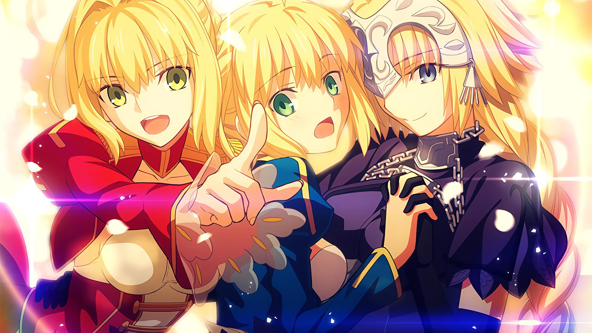 fate15周年不同画风的贺图:差点认不出鬼灭画风的远坂凛