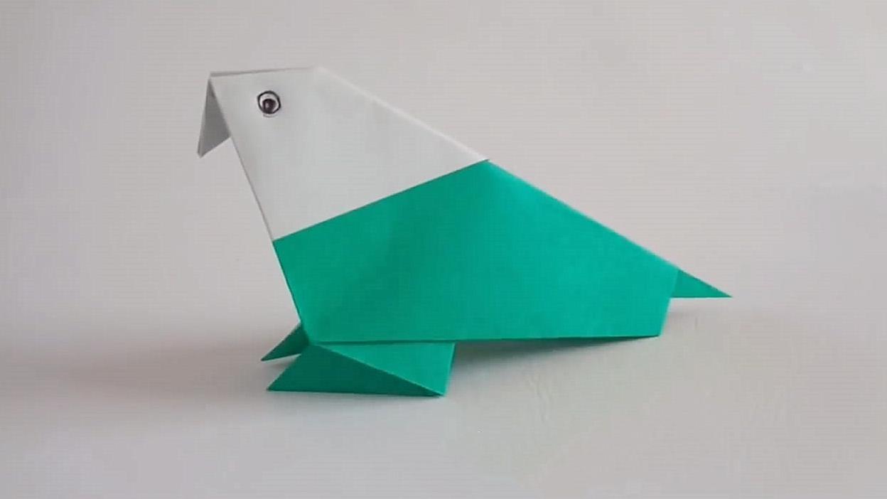 儿童手工教程,小鸟的折纸方法,孩子们见了都抢着学!