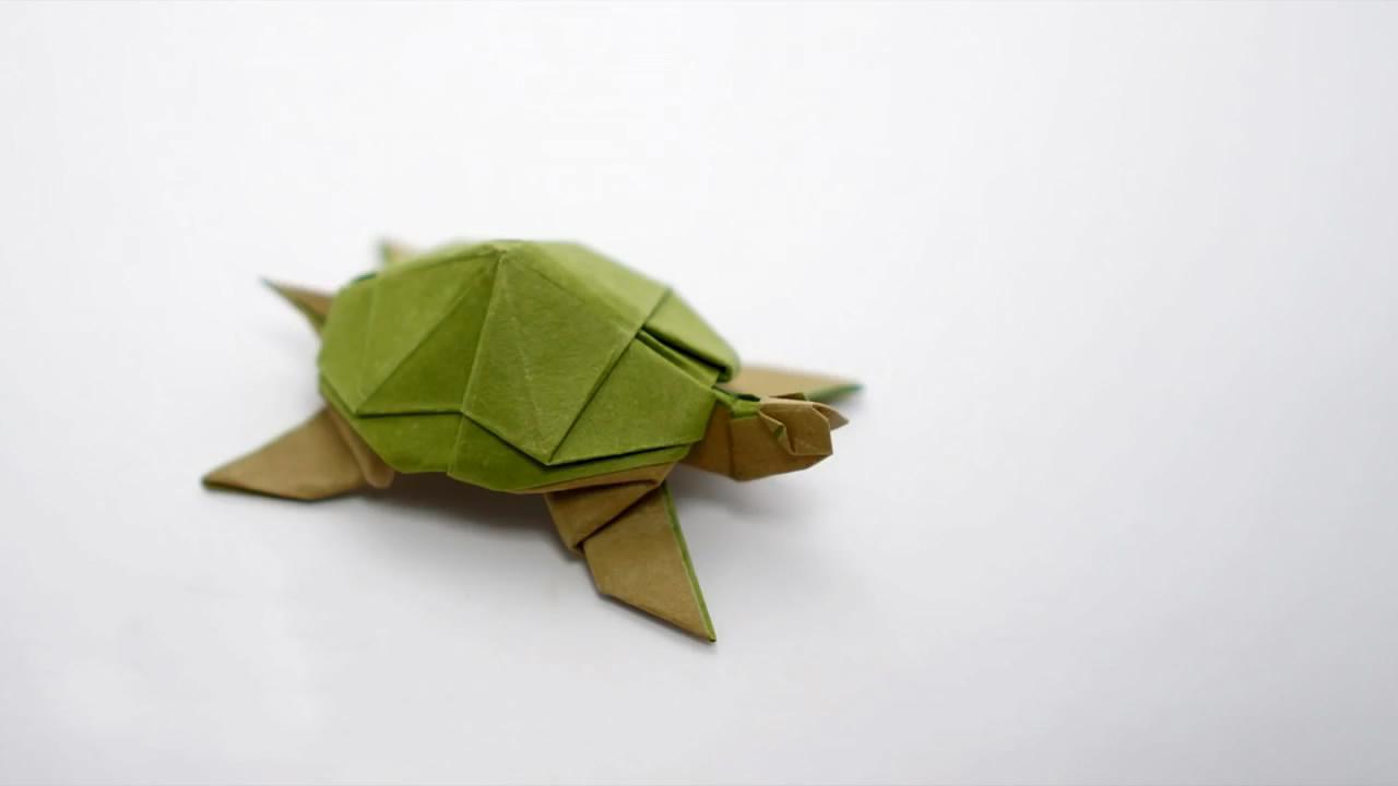 diy纸艺教程,立体小乌龟的折纸方法,手工难度3颗星!